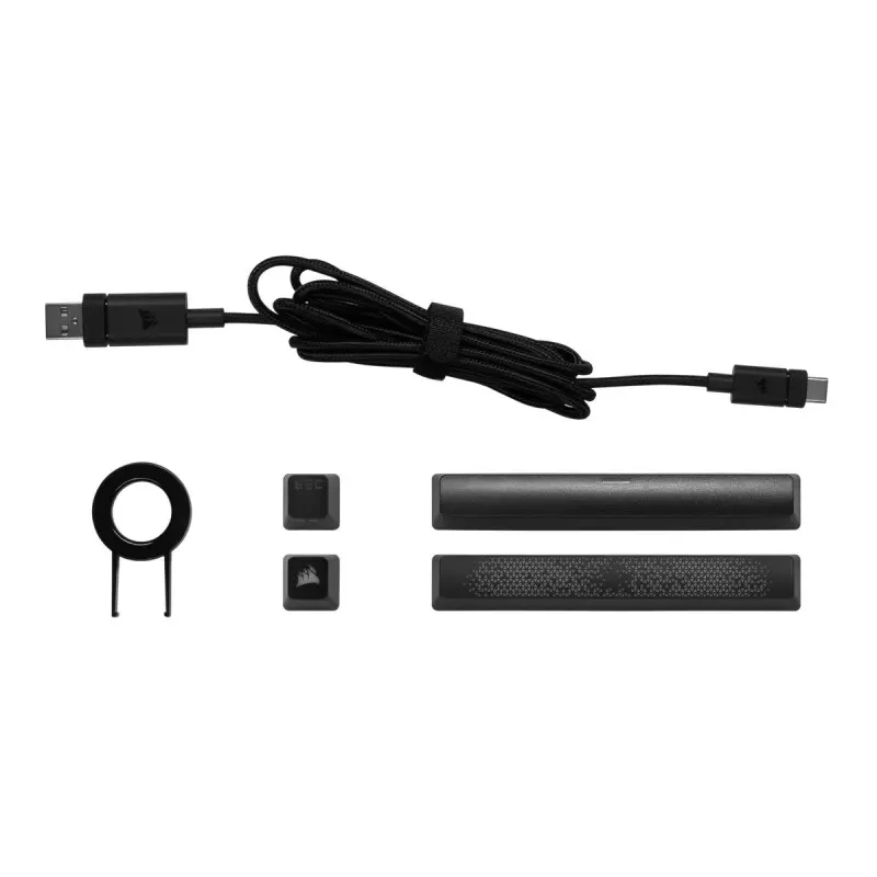 CORSAIR Gaming K65 RGB MINI - Clavier - backlit - USB - Français -  commutateur : CHERRY MX Red - blanc - Clavier - Achat & prix