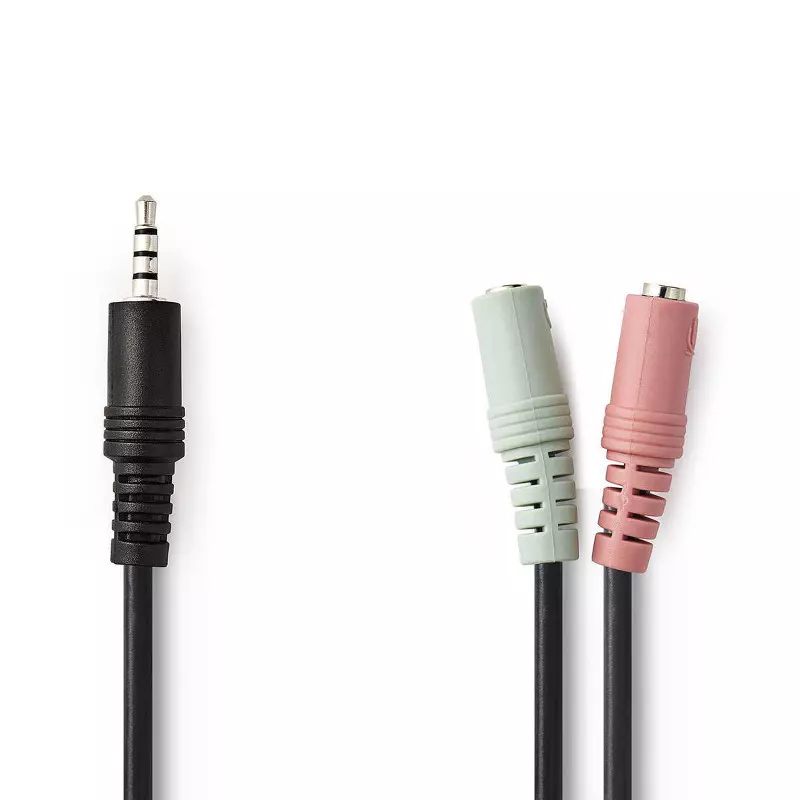 INECK - Cable Adaptateur Casque ecouteurs et Micro Jack en Y Stereo 2 Jack  3 5mm Male vers au meilleur prix