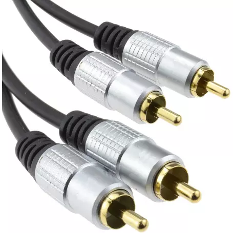 Cable Audio RCA Male/Male 1.5M Qualité Pro