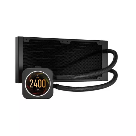 Kit de Watercooling tout-en-un pour processeur Corsair iCue H100i LCD Elite  / 240 mm