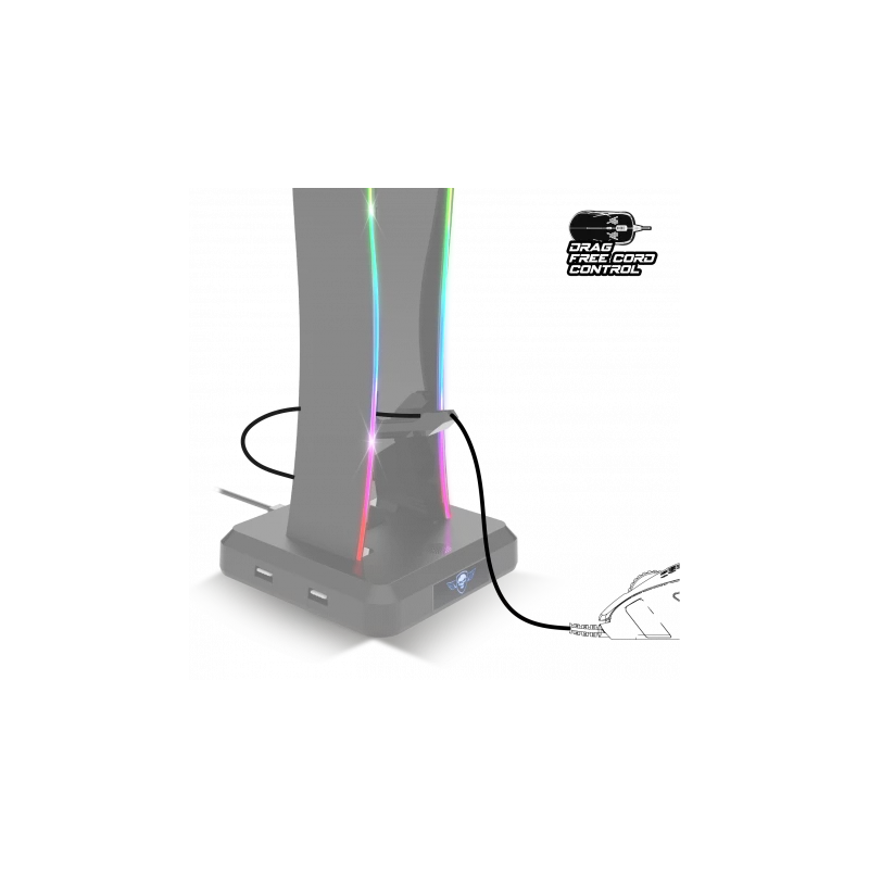 Support de Casque Spirit of Gamer Sentinel RGB Hub USB