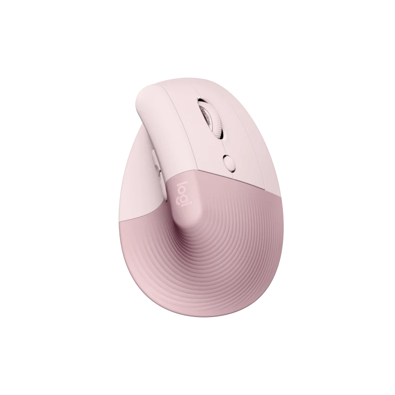 Souris Logitech Lift Ergonomique Verticale Rose