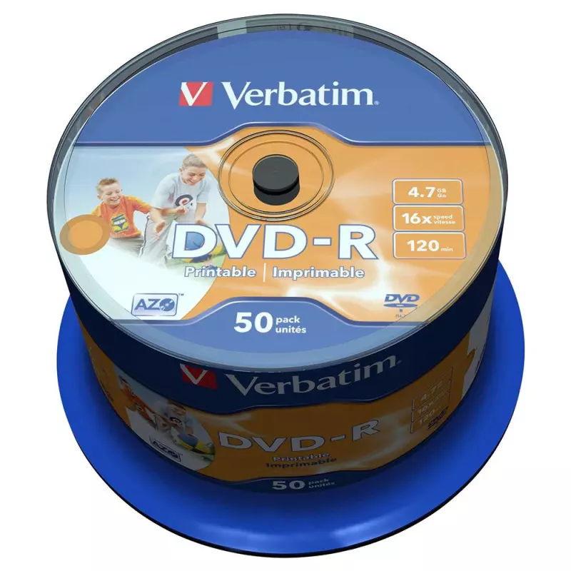 Disque vierge pour données et vidéo, 215MIN 8X DVD + R DL, 8.5 Go, 25 pièces
