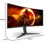 Ecran AOC CU34G2XP/BK 34" 3440 x1440 180Hz 1ms CURVED