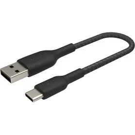 Cable USB vers Type-C 3A Belkin 15cm tressée Noir