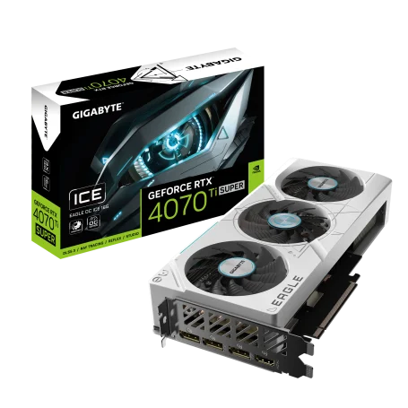 Carte Graphique Gigabyte RTX 4070 Ti SUPER EAGLE OC ICE 16G