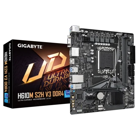 Carte Mère Gigabyte H610M-S2H V3 DDR4 mATX LGA1700 DDR4 USB3.2 M.2