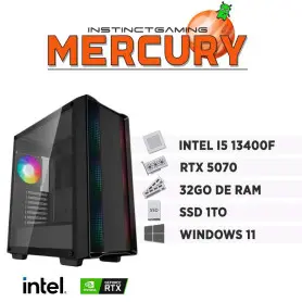 PC Gamer MERCURY i5-13400F 32Go 1To RTX 5070 12Go Windows 11