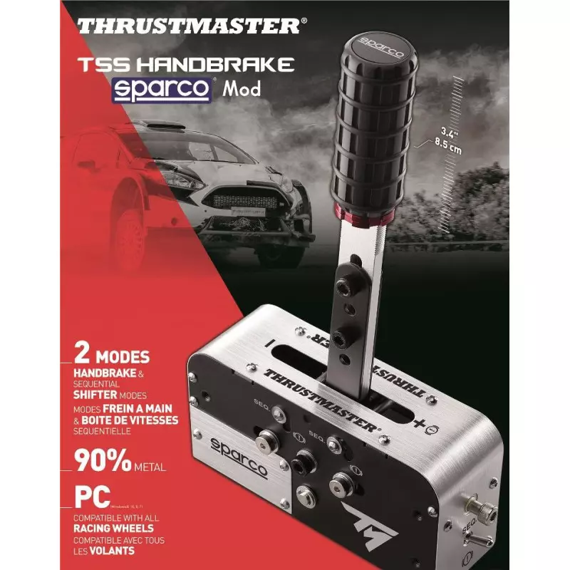 Thrustmaster Mod Sparco Frein À Main PC/PS4/Xbox One Argenté